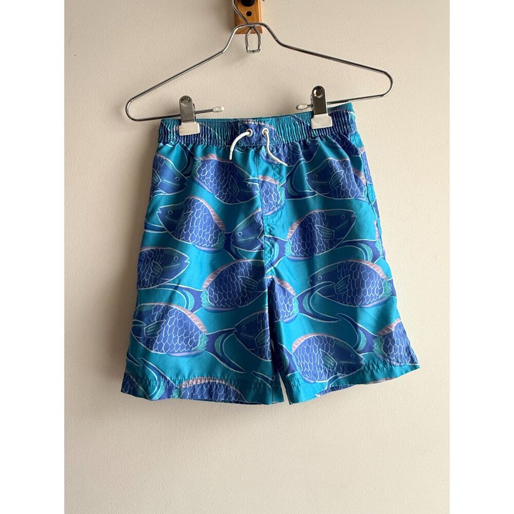 Tea fish-themed swim trunks - Youth 10